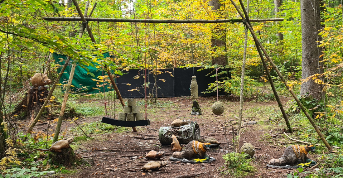Colemen Traditionell intuitiv Bogenschießen, 3D Bogenparcours Wolfertsfeld